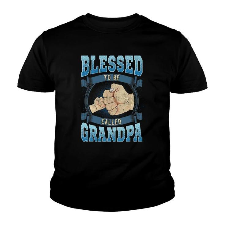 Mens Blessed To Be Called Grandpa Gifts Grandpa Fathers Day Youth T-shirt
