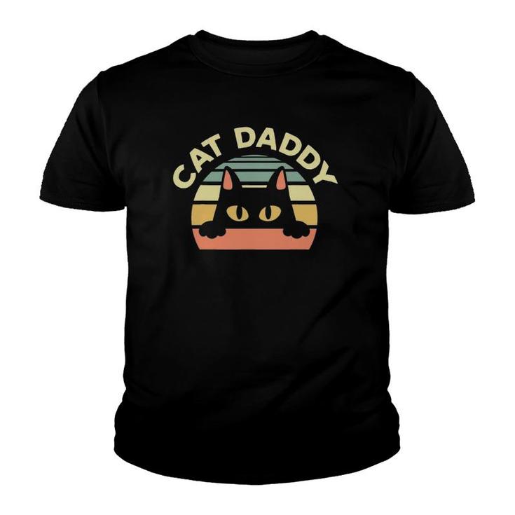 Mens Cat Daddy Cat Enthusiast Feline Lover Father Animal Youth T-shirt
