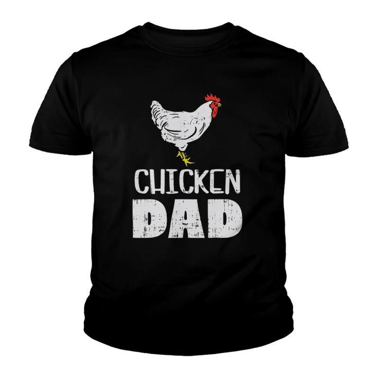Mens Chicken Dad Farm Animal Farming Life Farmer Rancher Men Gift Youth T-shirt