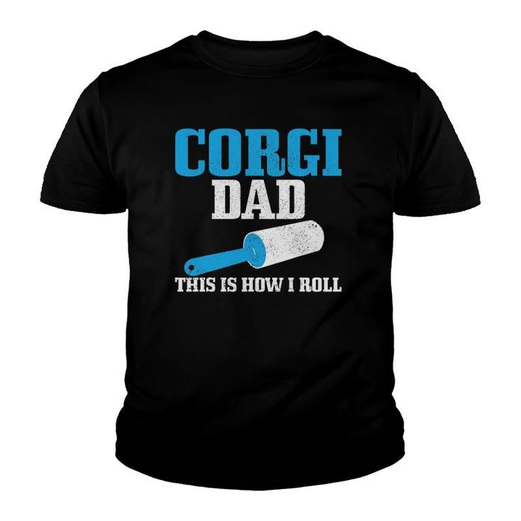 Mens Corgi Dad Dog Hair Funny Beagle Youth T-shirt