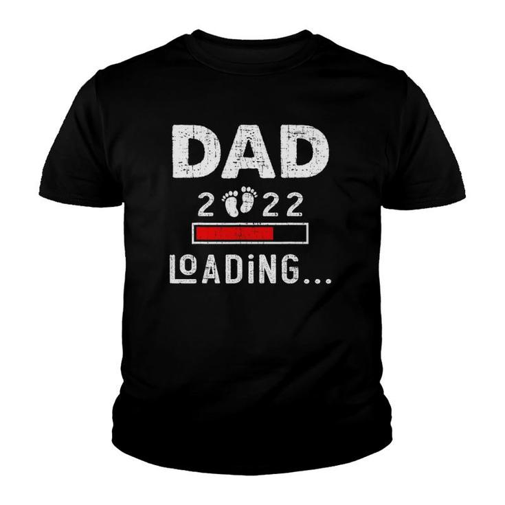 Mens Dad 2022 Loading New Dad Outfit First Time Father Youth T-shirt