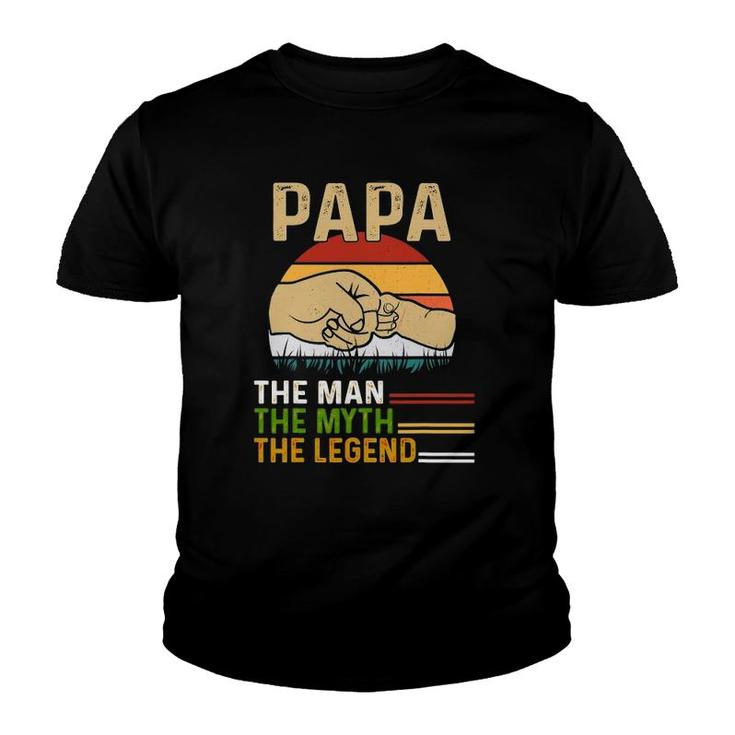 Mens Dad For Father's Day Man-Myth The Legend Funny Papa Youth T-shirt