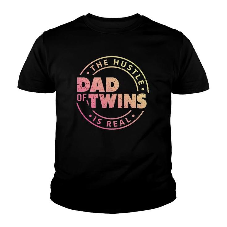 Mens Dad Of Twins  Funny New Dad To Be Tired Love Proud Cute Youth T-shirt
