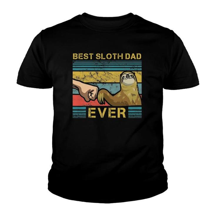 Mens Dad Sloth Slow Motion Animals Sleepy Sloth Lover Father Youth T-shirt