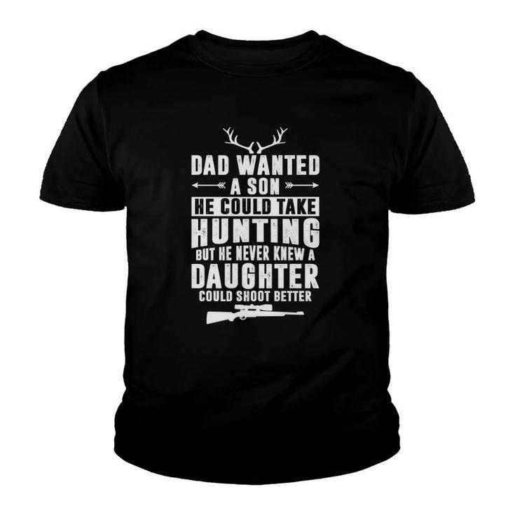 Mens Dad Wanted Son He Could Take Hunting Funny Hunting  Youth T-shirt