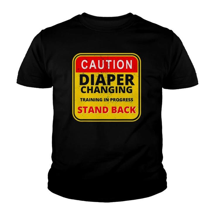 Mens Daddy Diaper Kit New Dad Survival Dad's Baby Changing Outfit Youth T-shirt