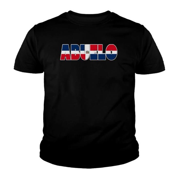 Mens Dominican Flag Abuelo Tee- For Hispanic Grandfather Youth T-shirt