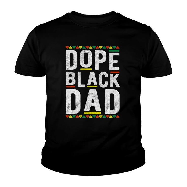 Mens Dope Black Dad Dashiki African American Fathers Day Gifts Youth T-shirt