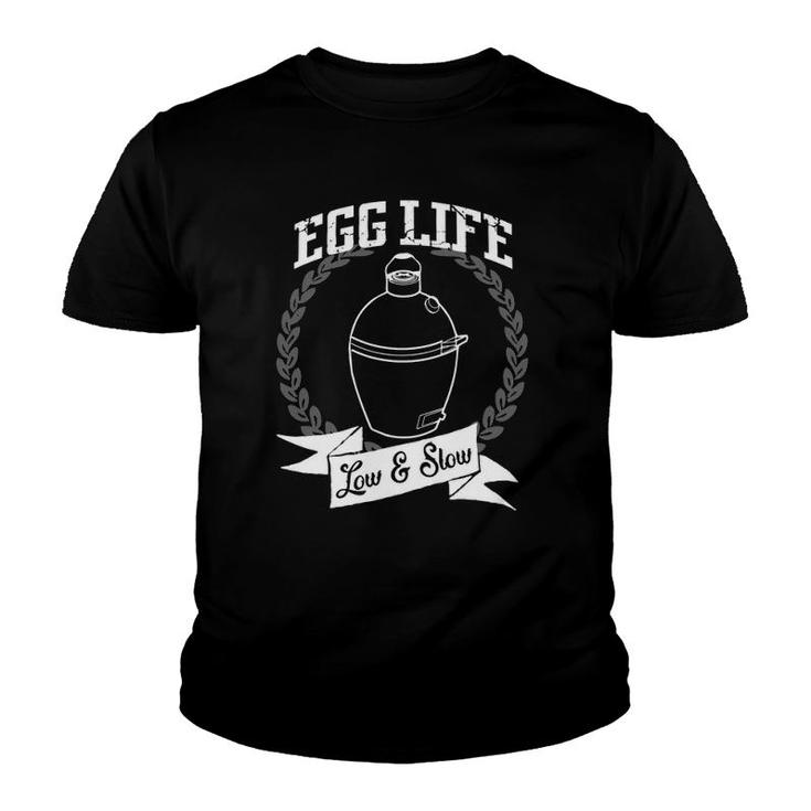 Mens Egg Life Low & Slow Green Egg Youth T-shirt