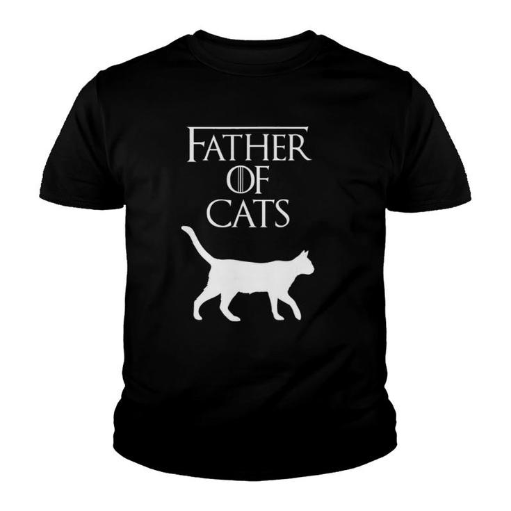 Mens Father Of Cats Fur Dad Funny Cat Lover S500392 Ver2 Youth T-shirt