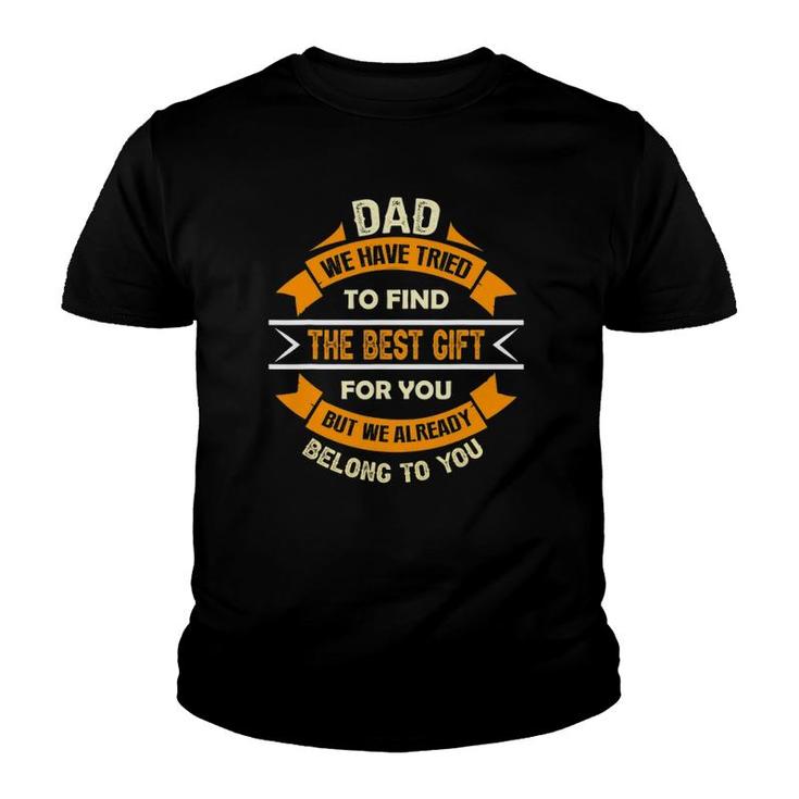 Mens Father's Day  From Kids Youth T-shirt