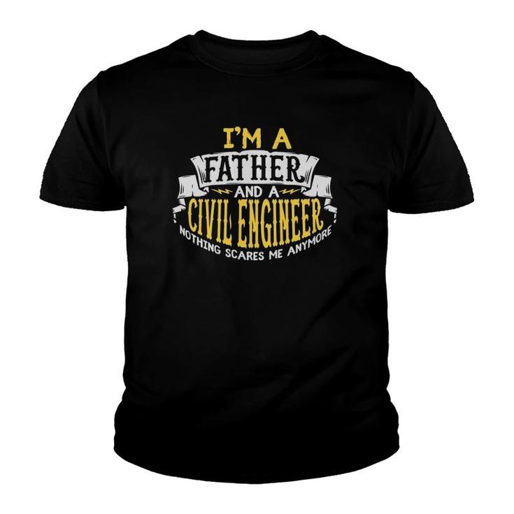 Mens Fathers Day Gift For A Civil Engineer Youth T-shirt