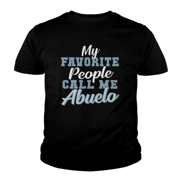 Mens Father's Day Or Birthday Gift For Abuelo Spanish Grandfather Youth T-shirt