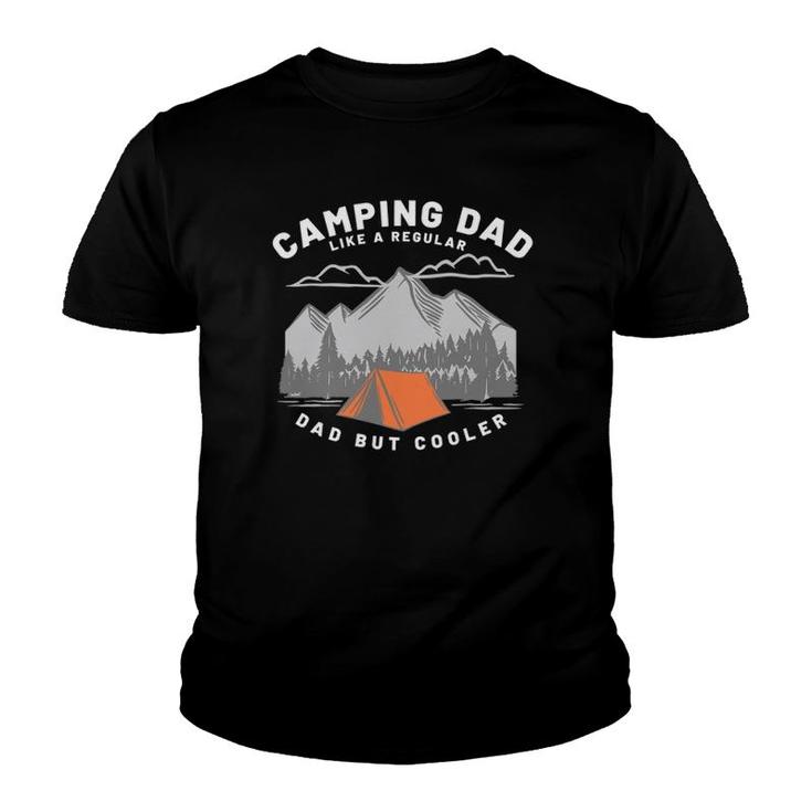 Mens Fathers Who Camp Camping Dad Youth T-shirt