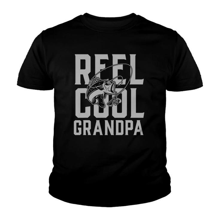 Mens Fishing Grandpa Funny Dad Fathers Day Gift Fisherman Youth T-shirt