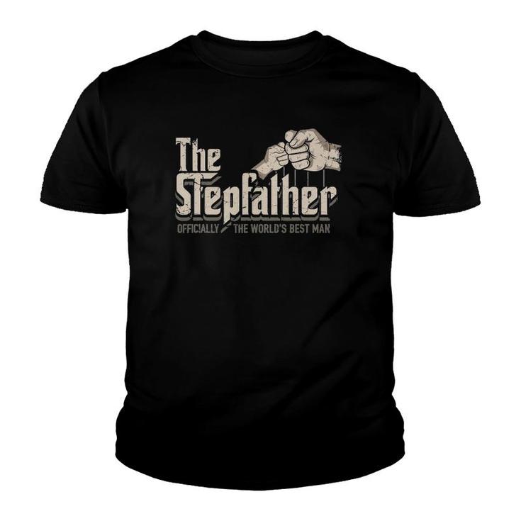 Mens Funny Stepdad Gifts Stepfather Officially World's Best Man Youth T-shirt