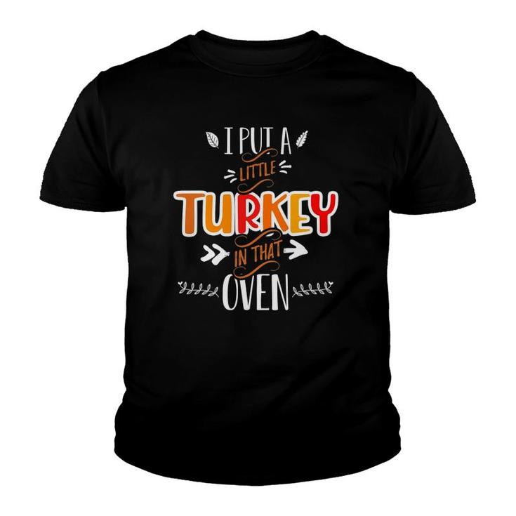 Mens Funny Turkey Dad Thanksgiving Pregnancy Announcement Youth T-shirt
