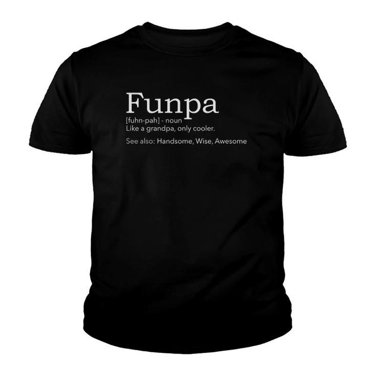 Mens Funpa Cool Grandpa Youth T-shirt