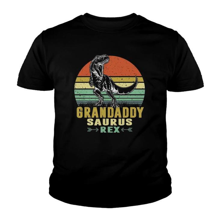 Mens Grandaddysaurusrex Dinosaur Funny Grandaddy Saurus Family Youth T-shirt