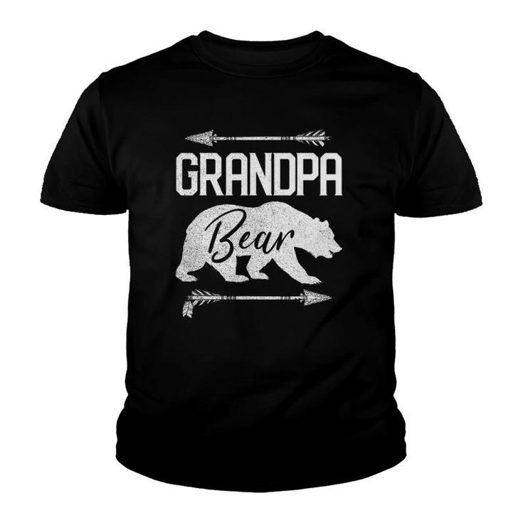 Mens Grandpa Bear Funny Father's Day Gift Papa Men Dad Best Top Youth T-shirt