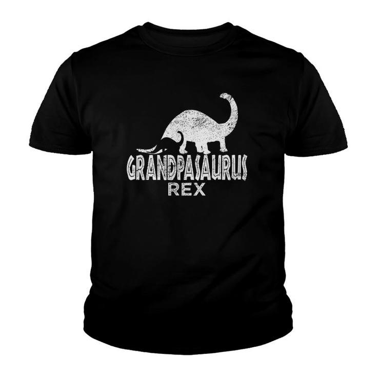 Mens Grandpasaurus Rex Gift Idea For Grandfather Youth T-shirt