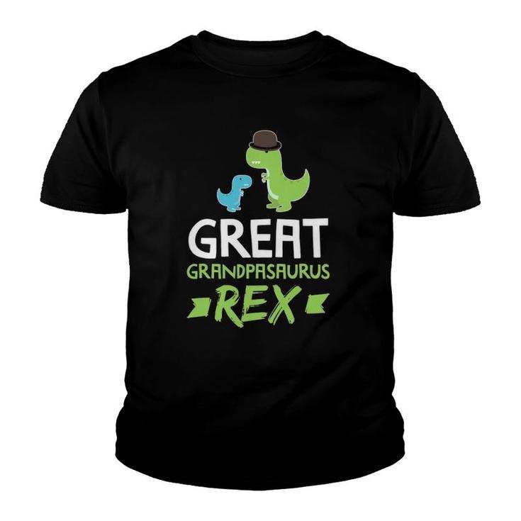 Mens Great Grandpasaurus Rex Grandpa Saurus Dino Youth T-shirt