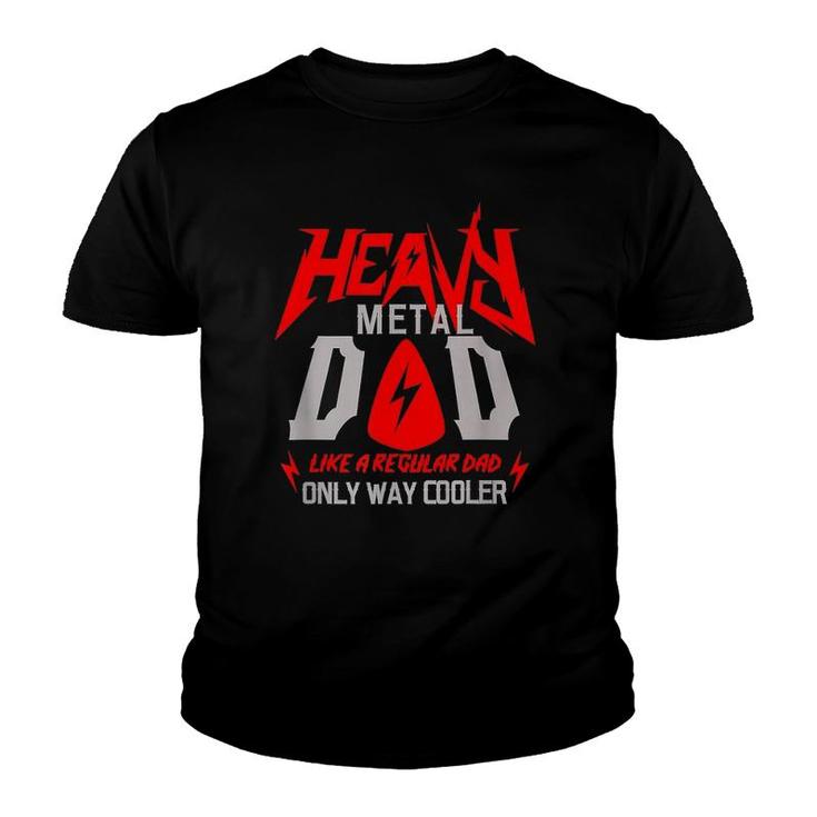 Mens Heavy Metal Dad Father Day Ideas Youth T-shirt