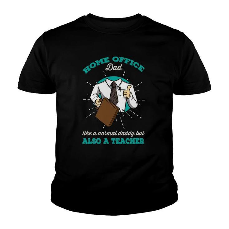 Mens Home Office Dad Tee With Tie & The Best Teacher In Homework Youth T-shirt