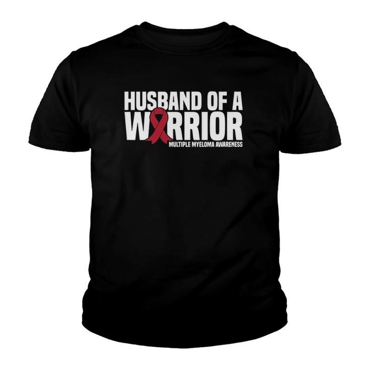 Mens Husband Of A Warrior Mm Multiple Myeloma Awareness Youth T-shirt