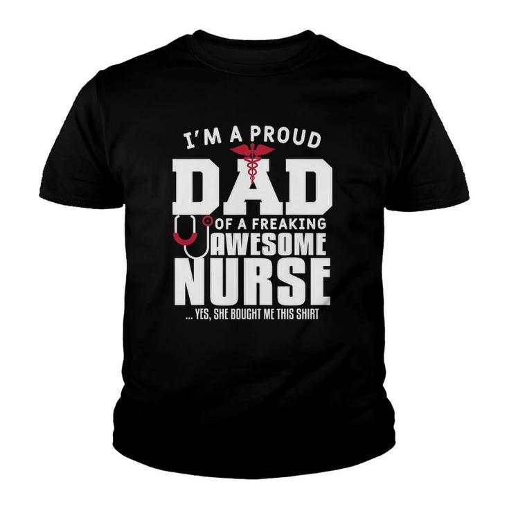 Mens I'm A Proud Dad Of A Freaking Awesome Nurse Daughter T Shirt Mens I'm A Proud Dad Of A Freaking Awesome Nurse Daughter T Shirt