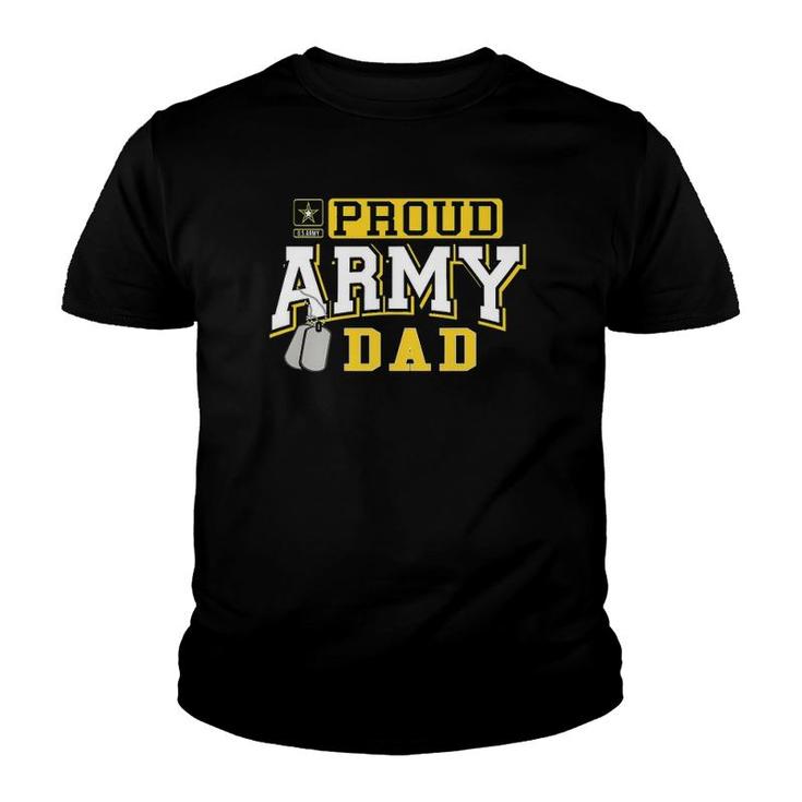 Mens Mens Proud Army Dad Military Pride Youth T-shirt