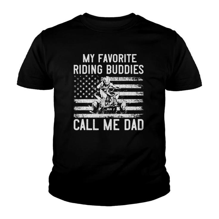 Mens Off Road Dad Atv My Favorite Riding Buddies Call Me Dad Quad Youth T-shirt