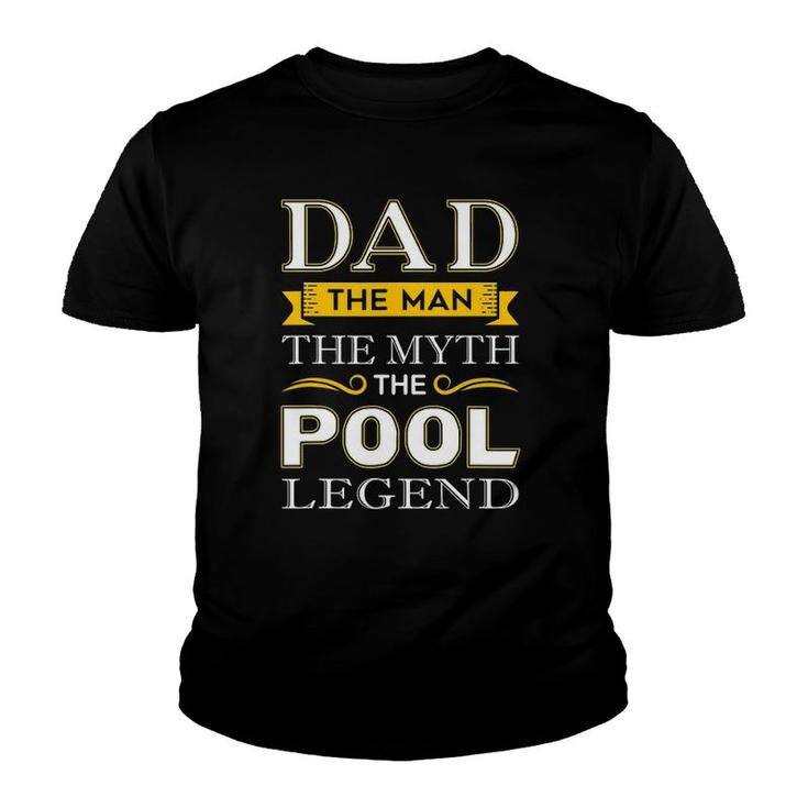 Mens Pool Shark Dad Gifts For Billiards Dads Youth T-shirt