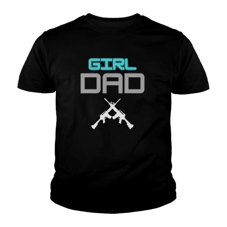 Mens Protective Gamer Dad Father's Day Youth T-shirt