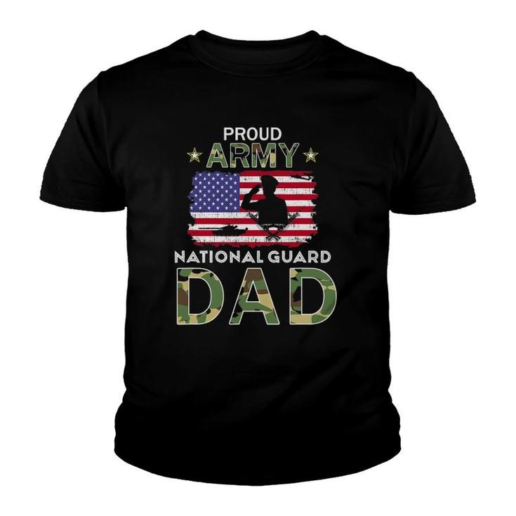 Mens Proud Army National Guard Dad Youth T-shirt
