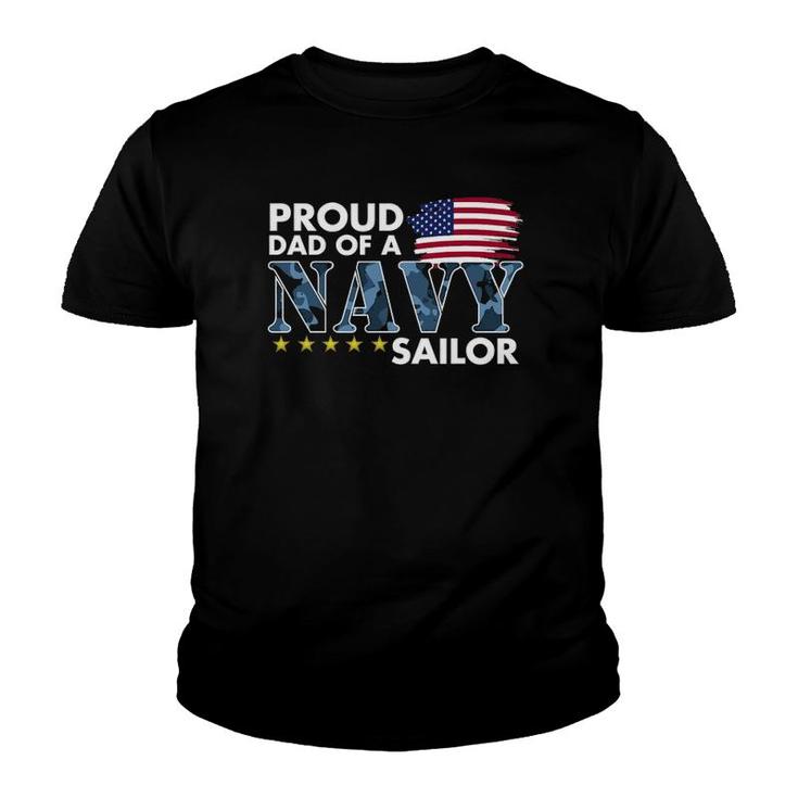 Mens Proud Dad Of A Navy Sailor Youth T-shirt