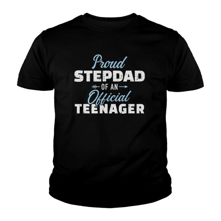 Mens Proud Stepdad Of A Teenager 13Th Birthday Youth T-shirt