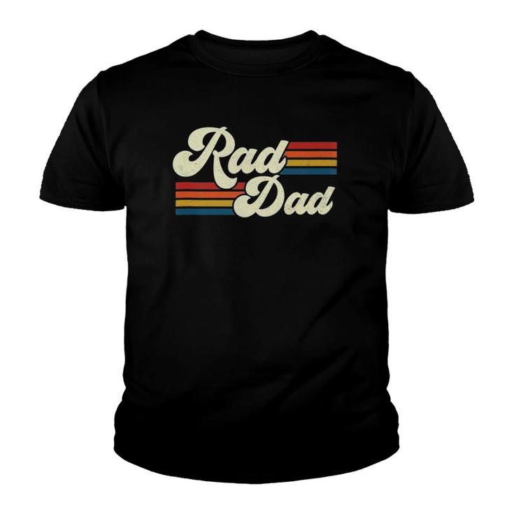 Mens Rad Dad Retro Fathers Day Top  Youth T-shirt
