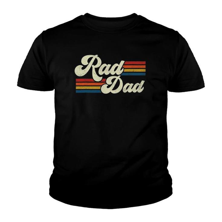 Mens Rad Dad Retro Father's Day Top Youth T-shirt