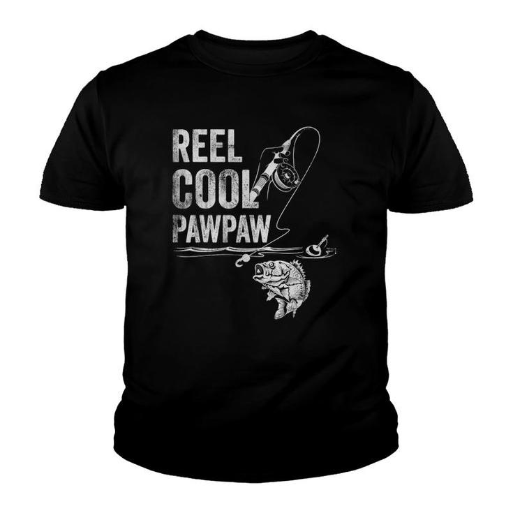 Mens Reel Cool Pawpaw Fish Fishing  Father's Day Gift Youth T-shirt