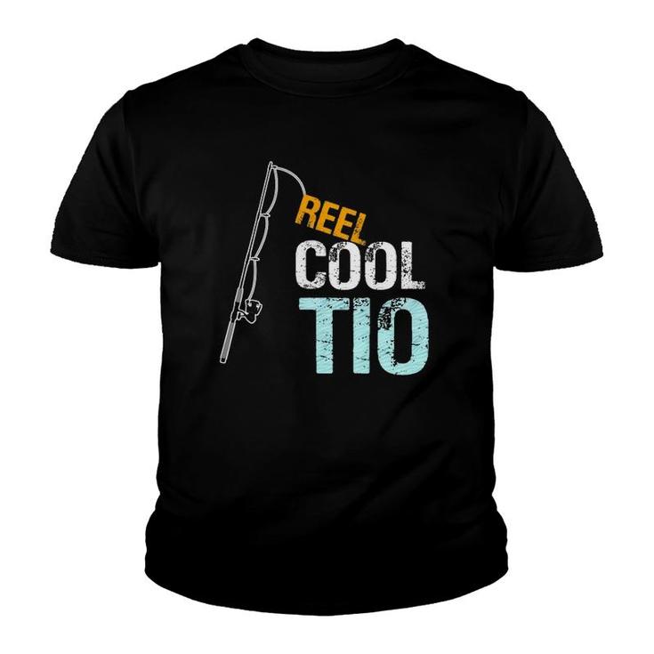 Mens Reel Cool Tio Spanish Mexican Uncle Gift From Niece Nephew Youth T-shirt