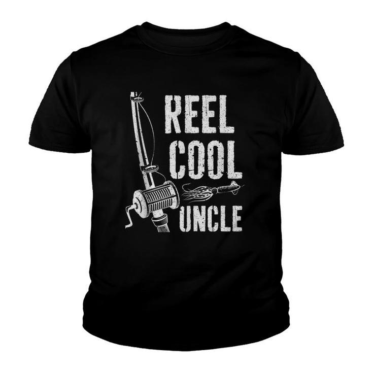 Mens Reel Cool Uncle Fishing Father's Day Gif  Youth T-shirt