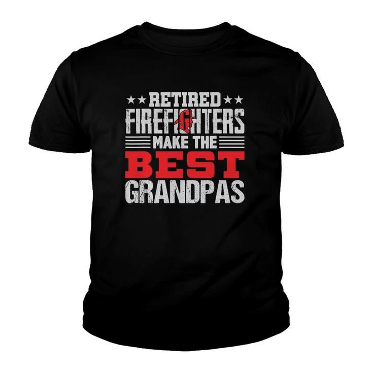 Mens Retired Firefighter Grandpa Fireman Retirement Gift Youth T-shirt