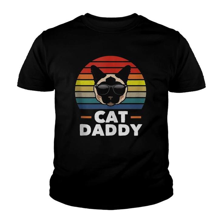 Mens Siamese Cat Daddy Funny Cat Dad Lover Youth T-shirt