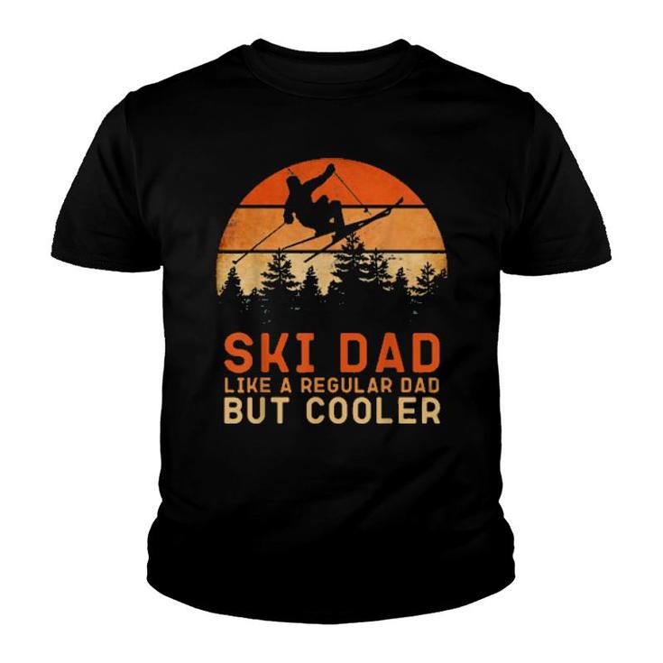 Mens Ski Dad Ski Skiing Outfit  Youth T-shirt