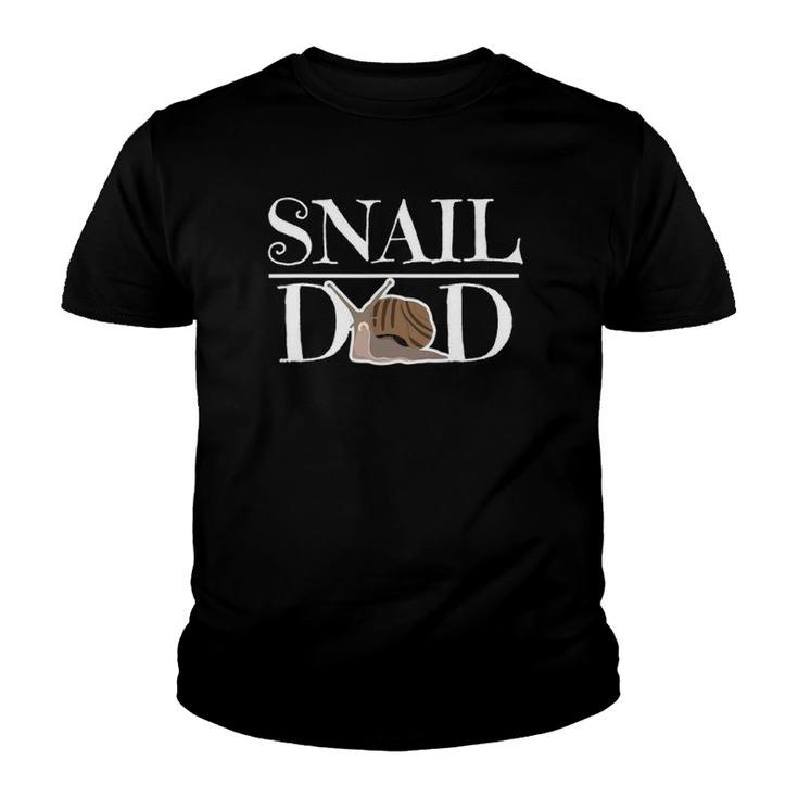Mens Snail Dad Slug Clothes Boys Outfit Gift Snail Youth T-shirt