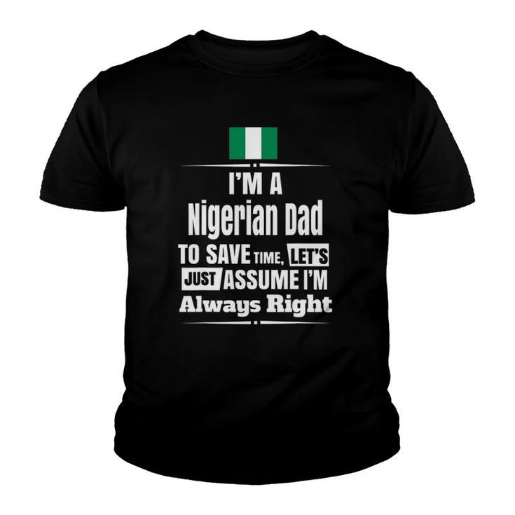 Mens Storecastle I'm A Nigerian Dad Funny Father's Youth T-shirt