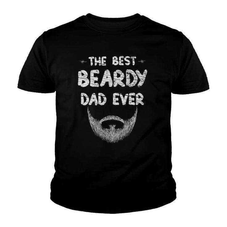 Mens The Best Beardy Dad Ever Funny Father's Day & Birthday Gift Youth T-shirt