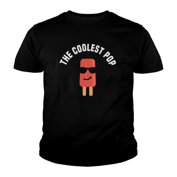 Mens The Coolest Pop  Dad Fathers Day Gift Youth T-shirt