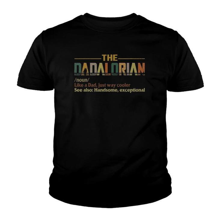Mens The Dadalorian Like A Dad Just Way Cooler Youth T-shirt